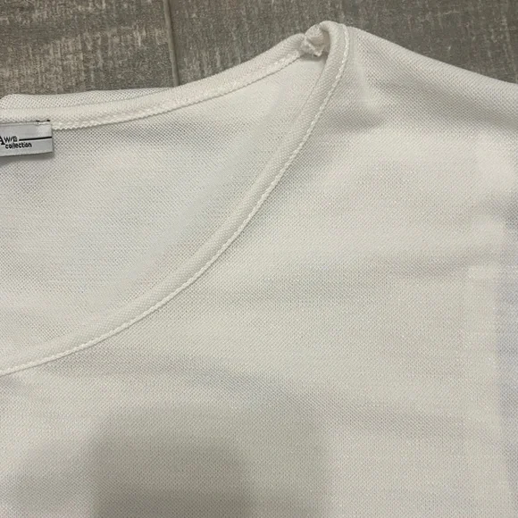 Zara Classic White Top USA M Blouse Feminine flowy Office Casual Classy modest - Picture 5 of 8